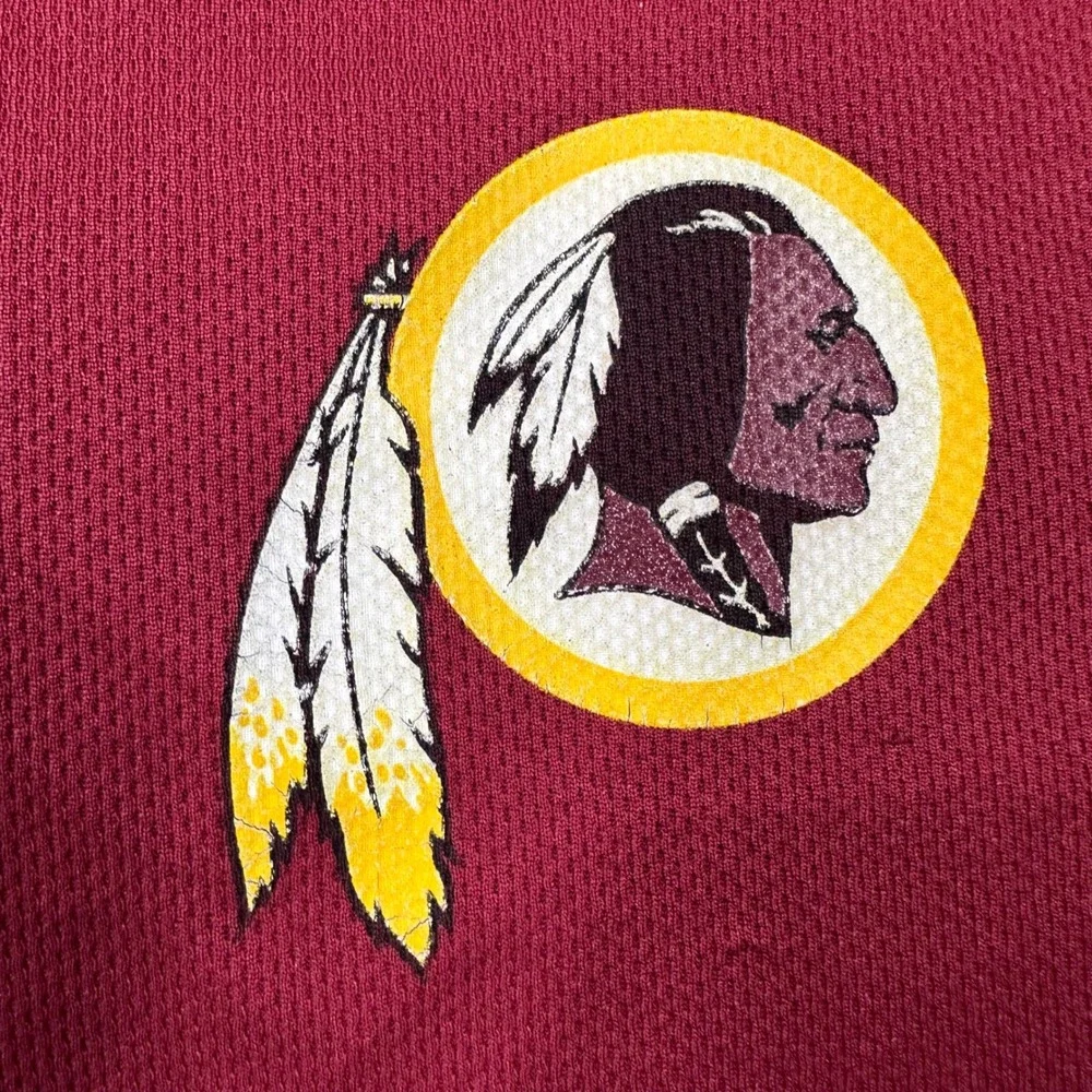 Washington Redskins Quarter Zip Pullover Mens Medium Burgundy NFL Team Apparel